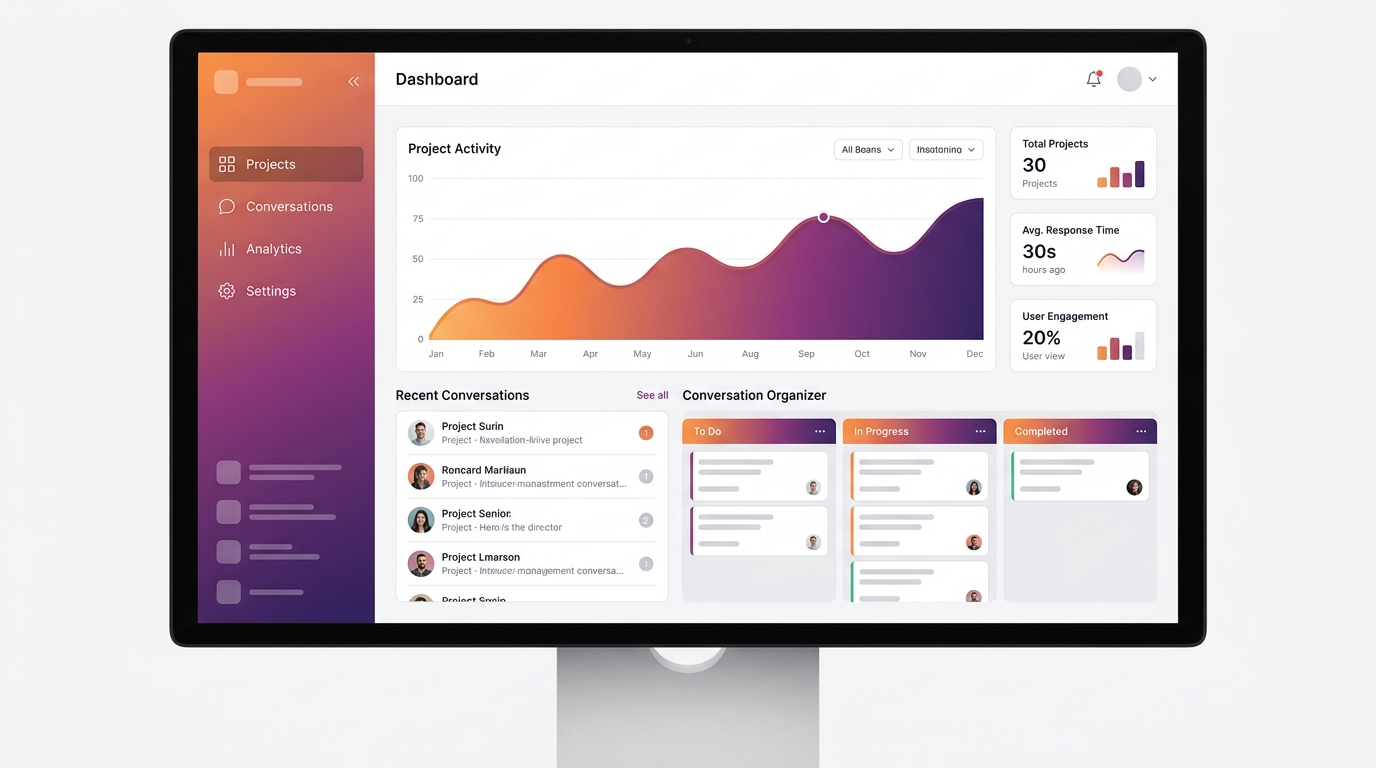 Diverse team collaborating around shared AI workspace